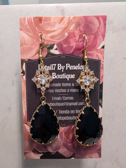 Black Snow Earrings