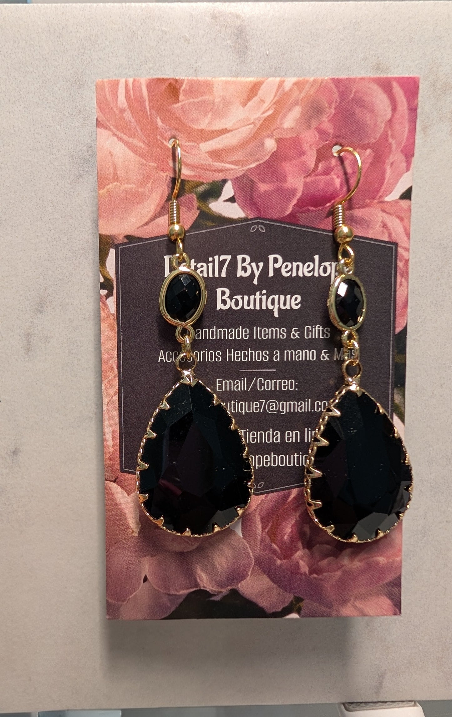 Black Snow Earrings
