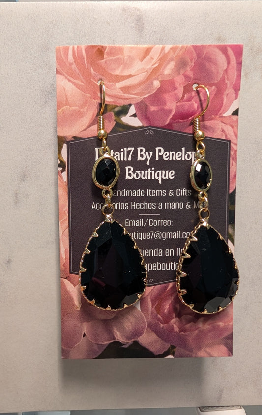 Black Snow Earrings